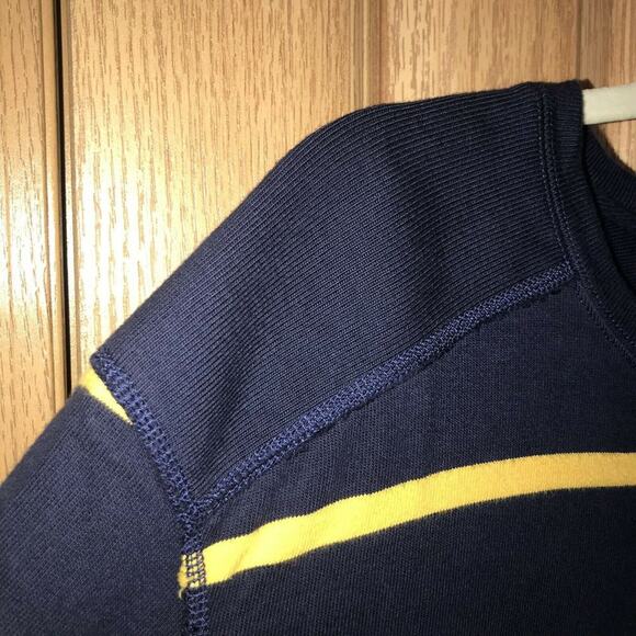 Polo Ralph Lauren Crest #7 Striped L/S Shirt Men's XL Thick Rare, Elbow Patches - Picture 6 of 8